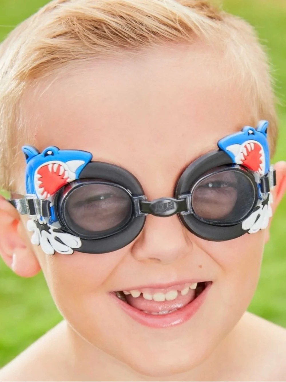 Dolfin Kids Shark & Animal Swim Goggles - Black, Blue, Green, Yellow